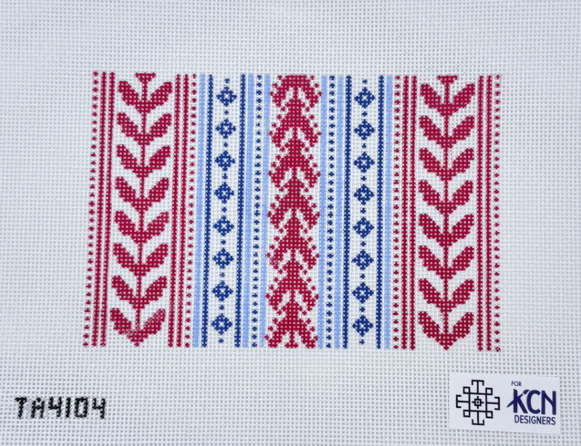 Red and Blue Clutch Canvas