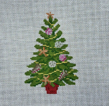 Seashell Tree Ornament Canvas