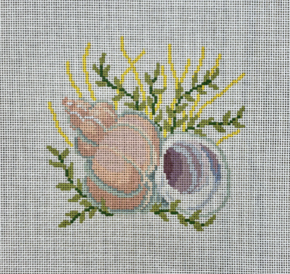 Whentle Trap Shell 5" Square Canvas