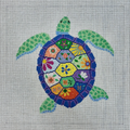 Turtle Garden 12" Square Canvas
