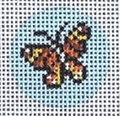 Butterfly 1.25" Mini Round Canvas