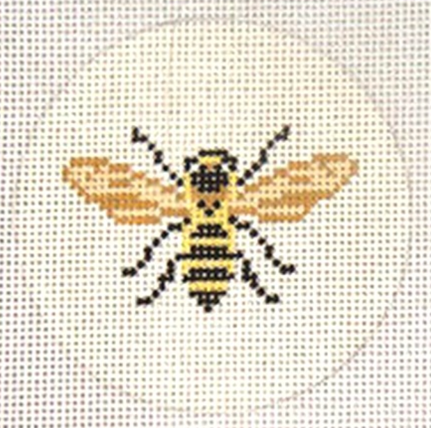 Honey Bee 3" Round Canvas
