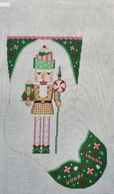 Cupcake Nutcracker Stocking Canvas