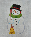 Snowman with Birds Canvas
