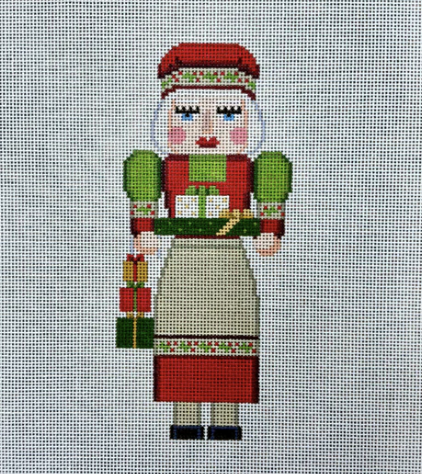Mrs. Claus Nutcracker 6.5" Canvas