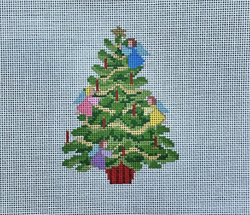 Angel Tree Ornament Canvas