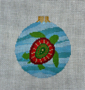 Painted Turtle 3.25" Round Canvas