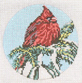 Cardinal 4" Round Canvas