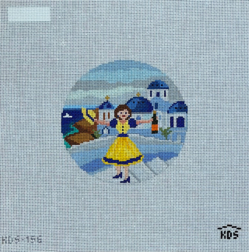 Betty Loves Greece Canvas