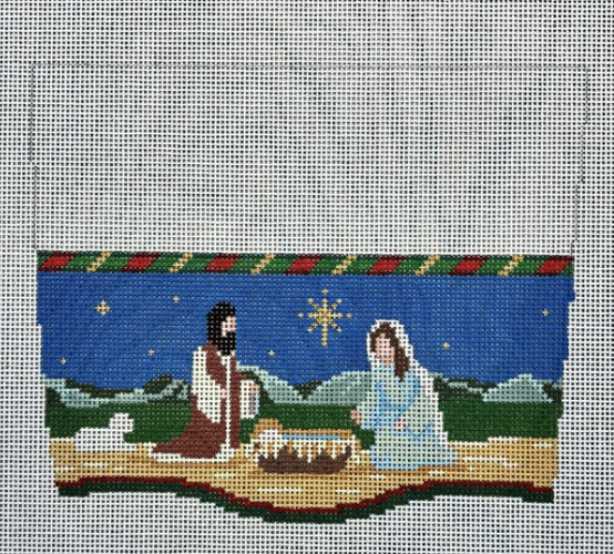 Nativity Stocking Cuff Canvas