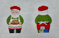 2 Sided Chef Santa Canvas