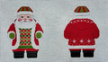 2 Sided Snowflake Red Jacket Santa Canvas