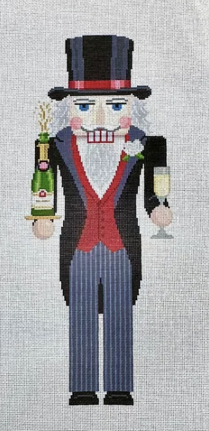 Champagne Nutcracker 18" Canvas