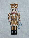 Gingerbread Lace Nutcracker 6.5" Canvas