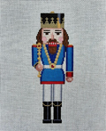 Blue King w/Small Scepter Nutcracker 6.5" Canvas