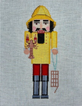 Lobster Catcher Nutcracker 6.5" Canvas