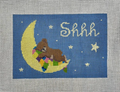 Shhh Bear Sleeping Canvas