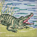 Alligator 4" Square Canvas