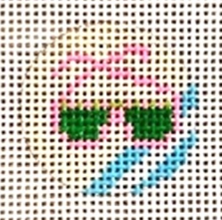 Sunglasses 1.25" Mini Round Canvas