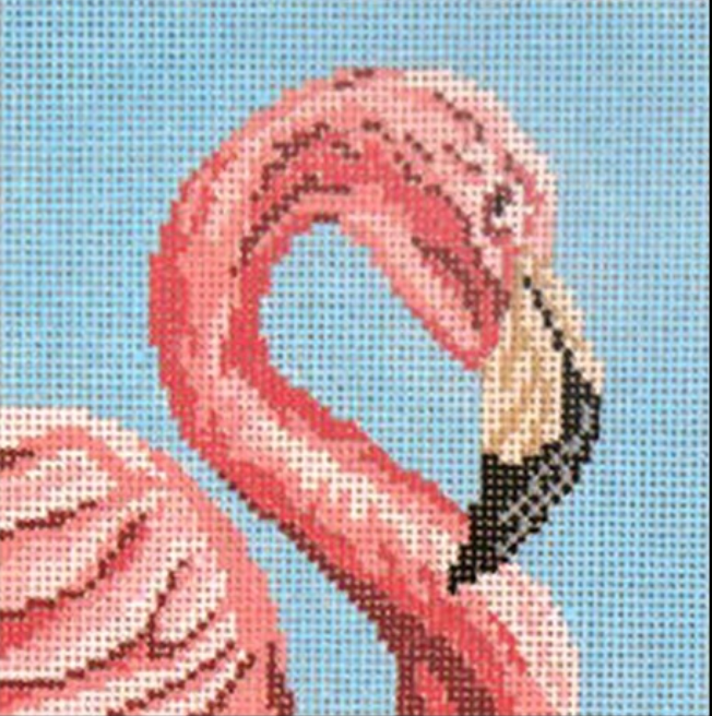 Flamingo 4" Square Canvas
