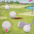 Golf Course Eyeglass Case Canvas