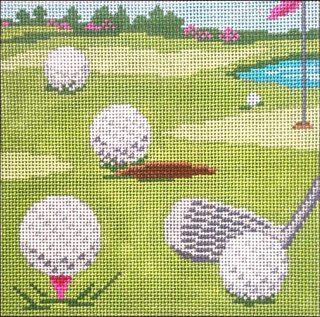 Golf Course Eyeglass Case Canvas
