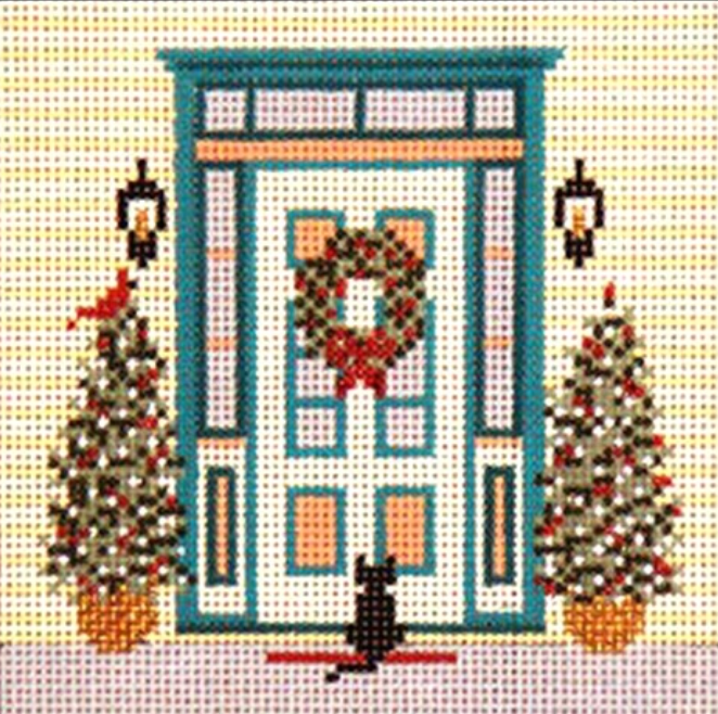 Holiday Homecoming Front Door Canvas