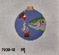 Fish Gift 4.5" Round (13m) Canvas