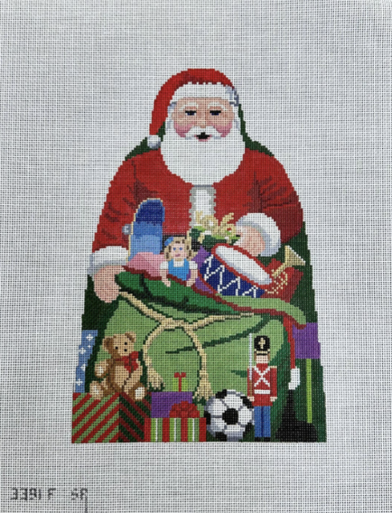 Santa with Toy Bag Canvas