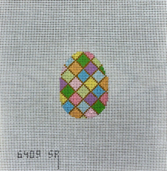 Small Diamonds Egg Canvas