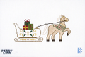 Wintage Winter Village: Horse & Sleigh Canvas