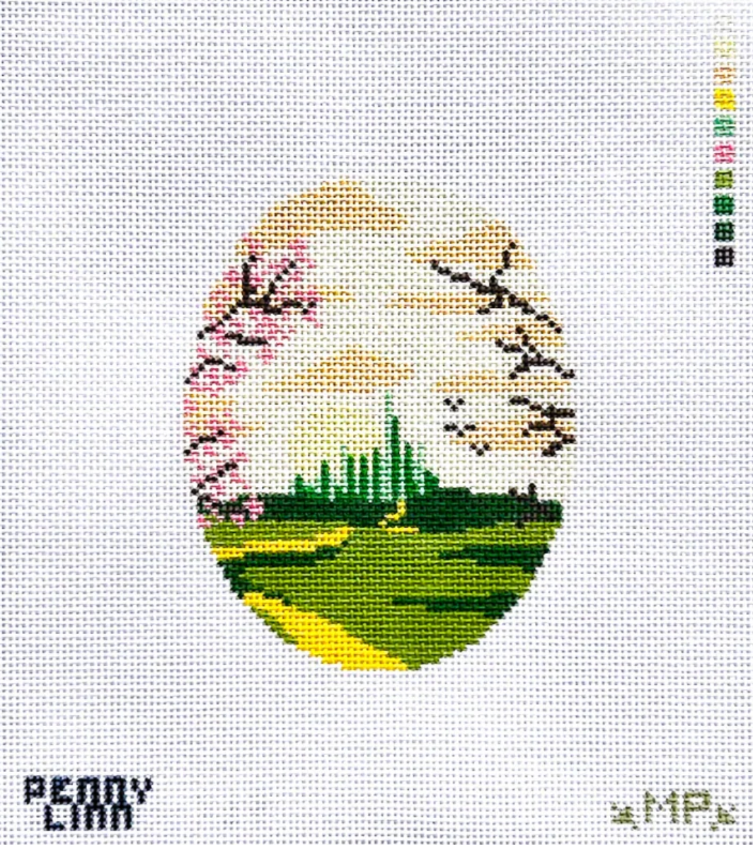 Emerald City Oval Canvas