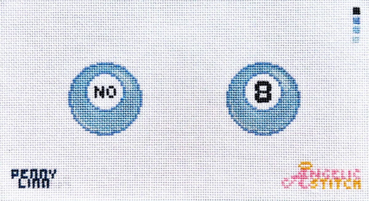 Mini 8-Ball - Blue "No"