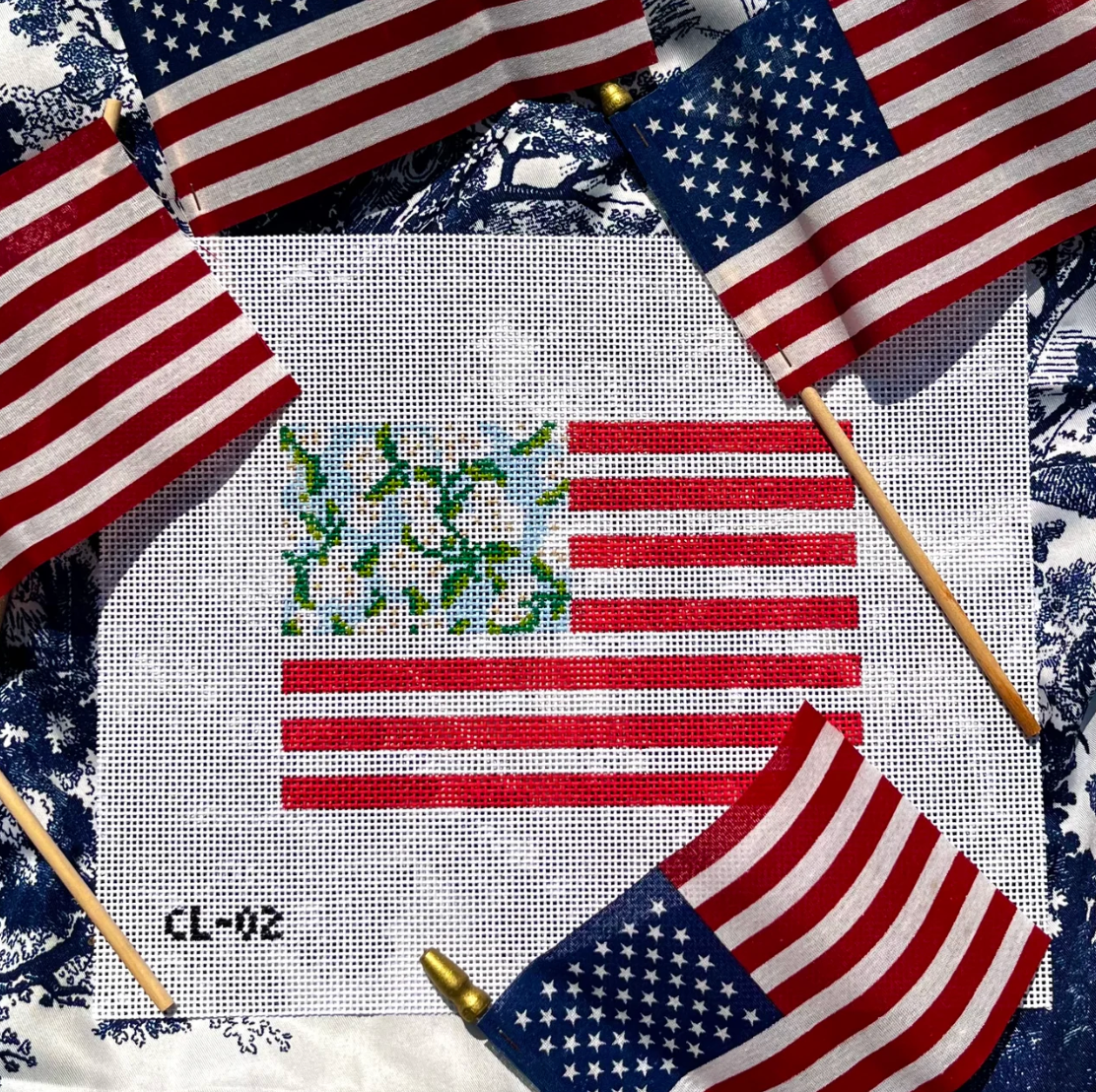 Floral Flag Canvas