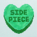 Side Piece Conversation Heart Canvas