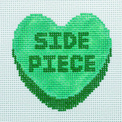 Side Piece Conversation Heart Canvas