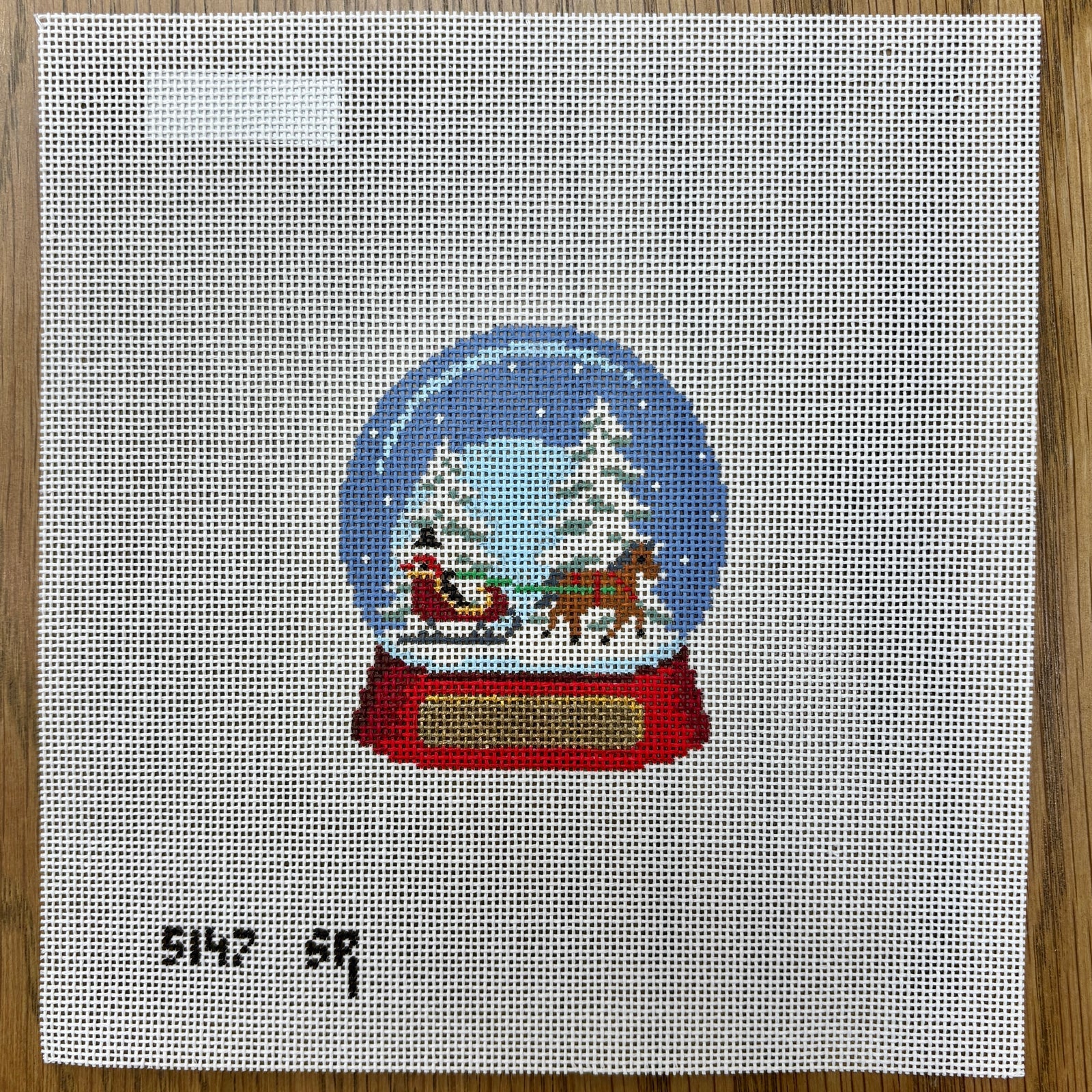 Sleigh Ride Snow Globe Canvas