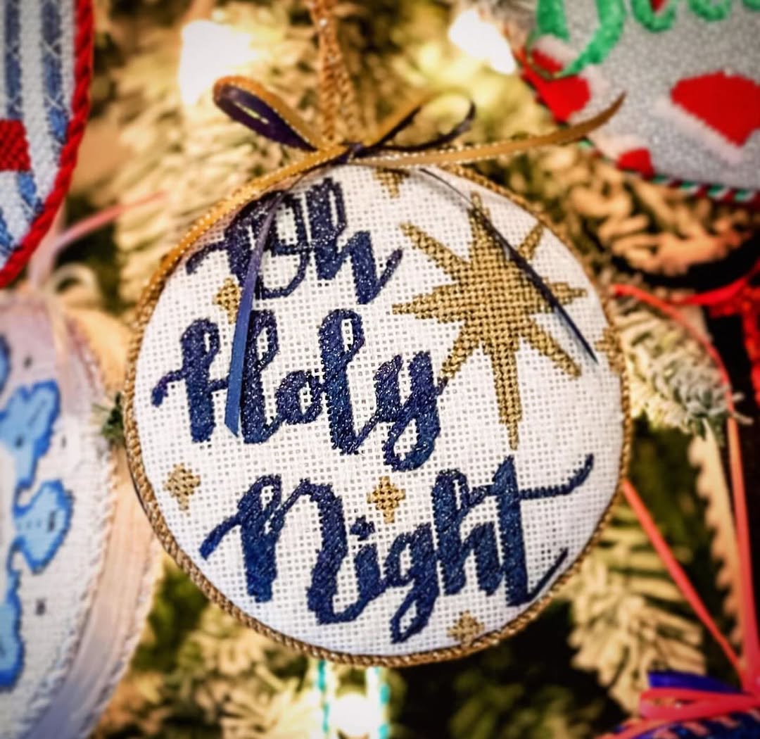 O Holy Night Canvas (with Stitch Guide)