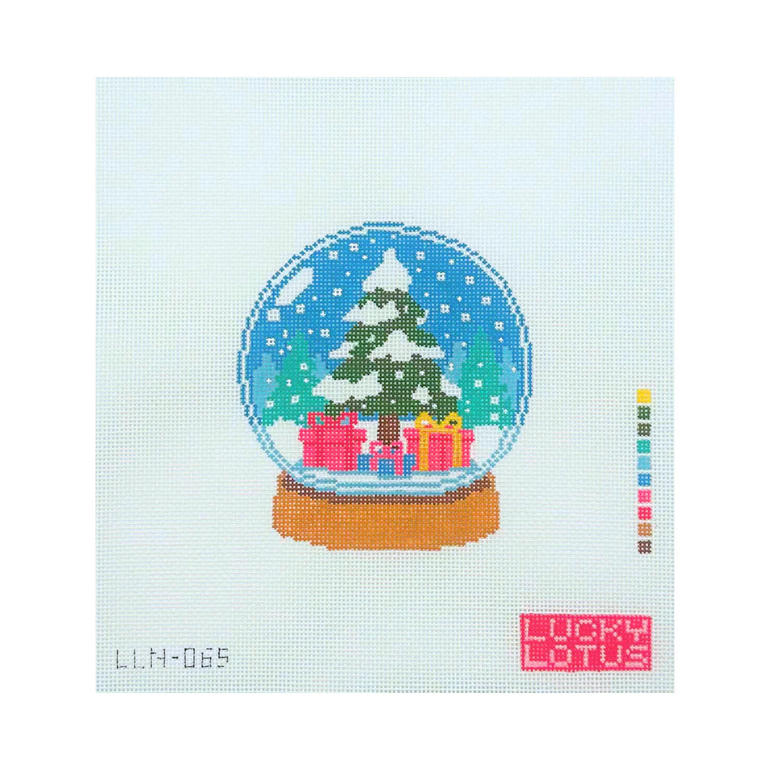 Snow Globe Canvas Christmas Tree