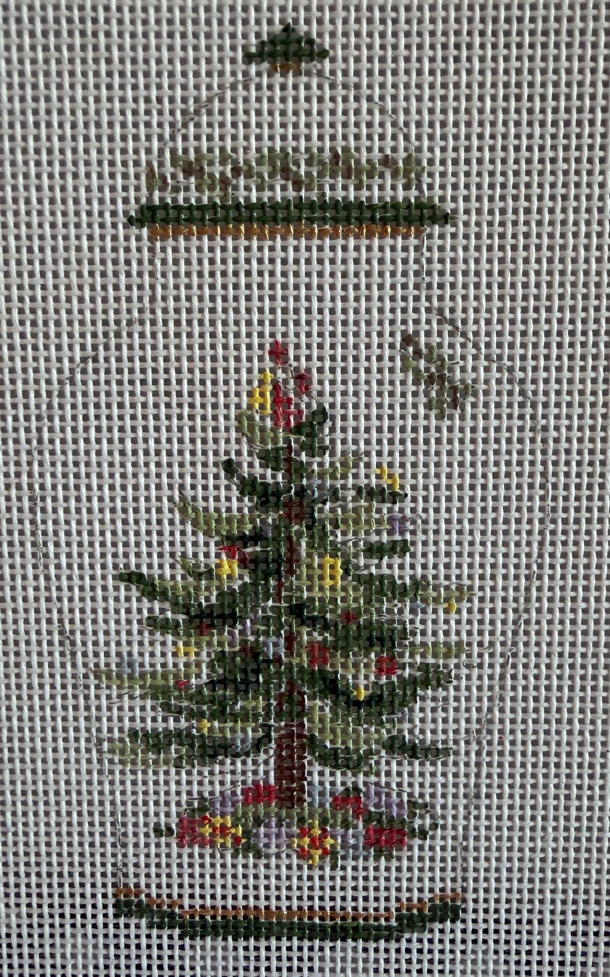 Christmas Spode Ginger Jar Canvas