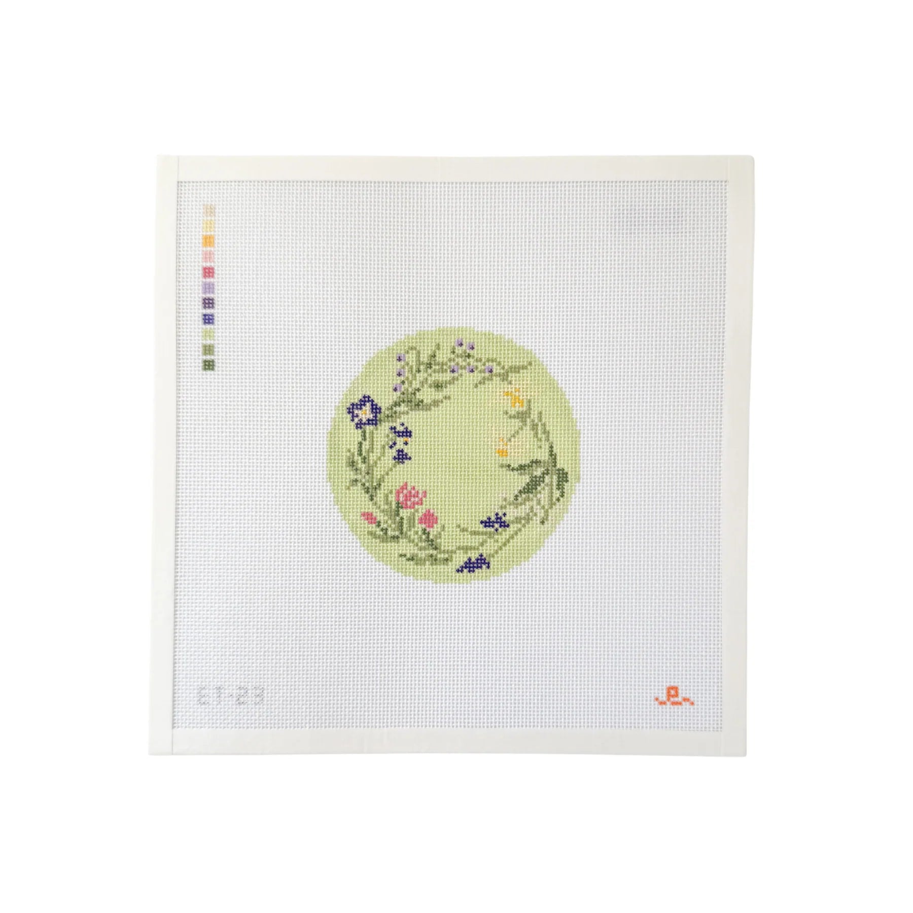 Spring Floral Round Canvas