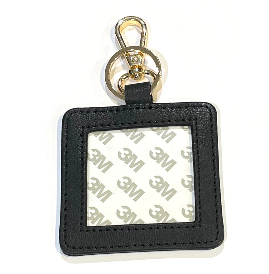 Self Finishing Key Fob-2 inch Square-Black