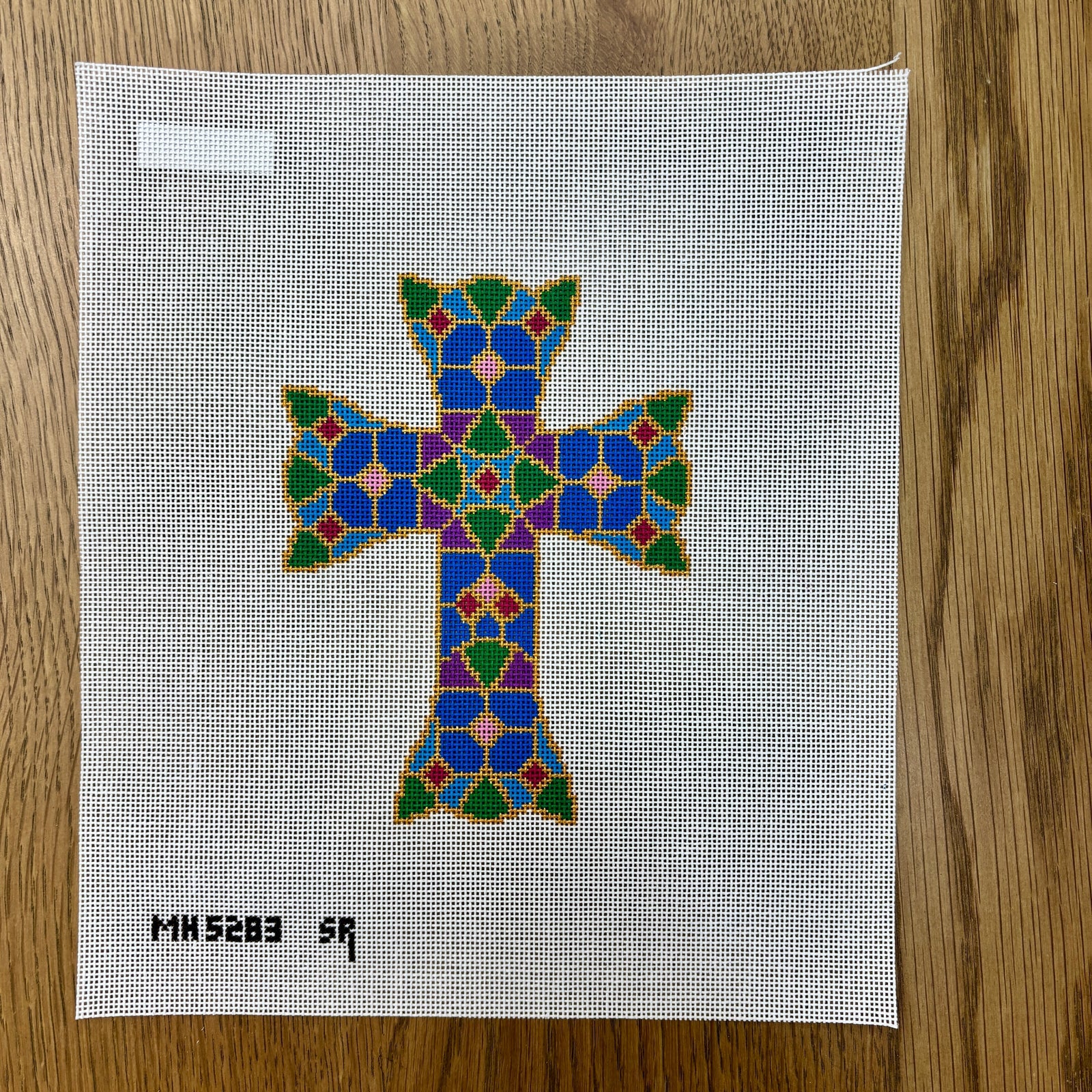 Stained Glass Cross Canvas