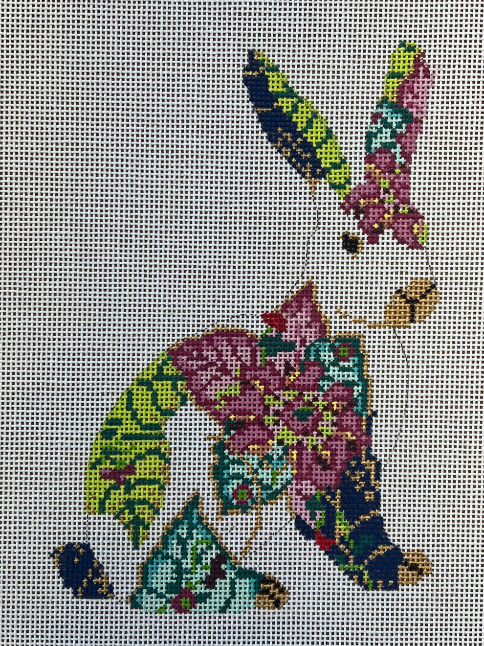 Tobacco Leaf Bunny (Standing) Canvas