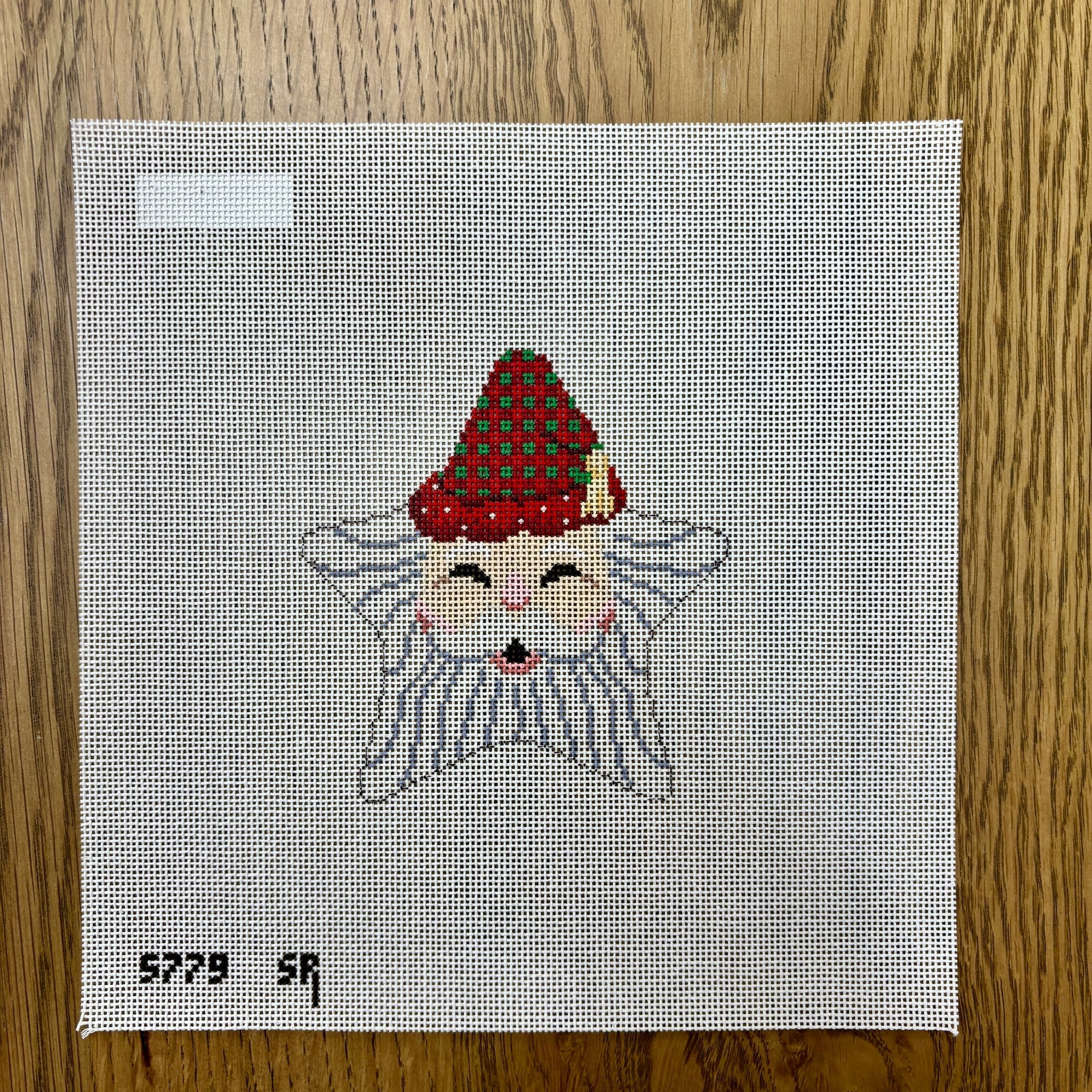 Star Santa Checkered Hat Canvas