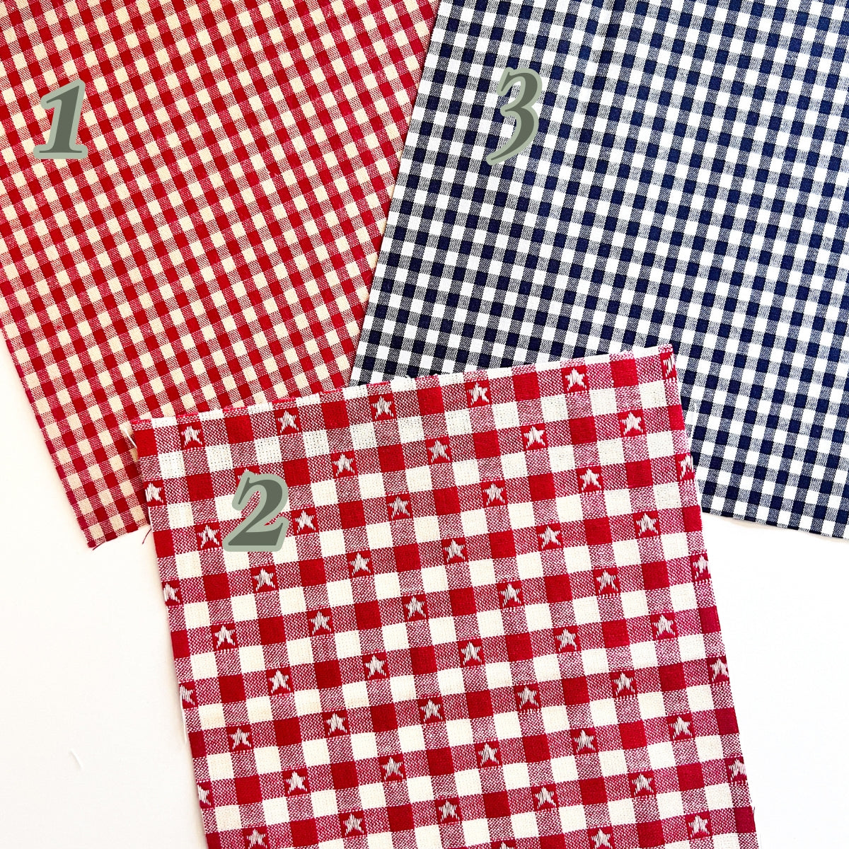Gingham - Backing Fabric - 6"x6" Square
