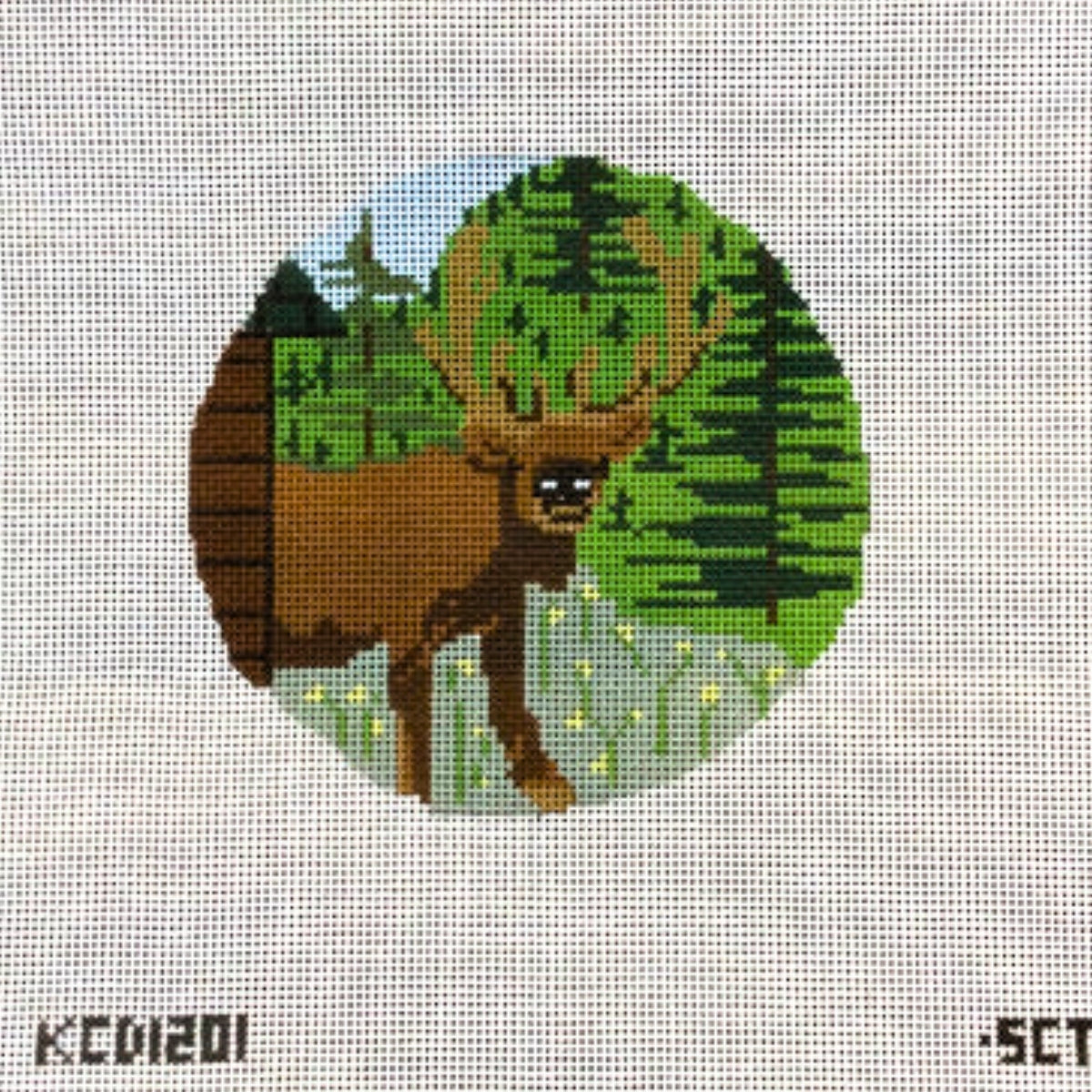 Surprise Visitor (Moose/Elk) Canvas