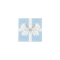 White Bow Blue Box Mini Canvas