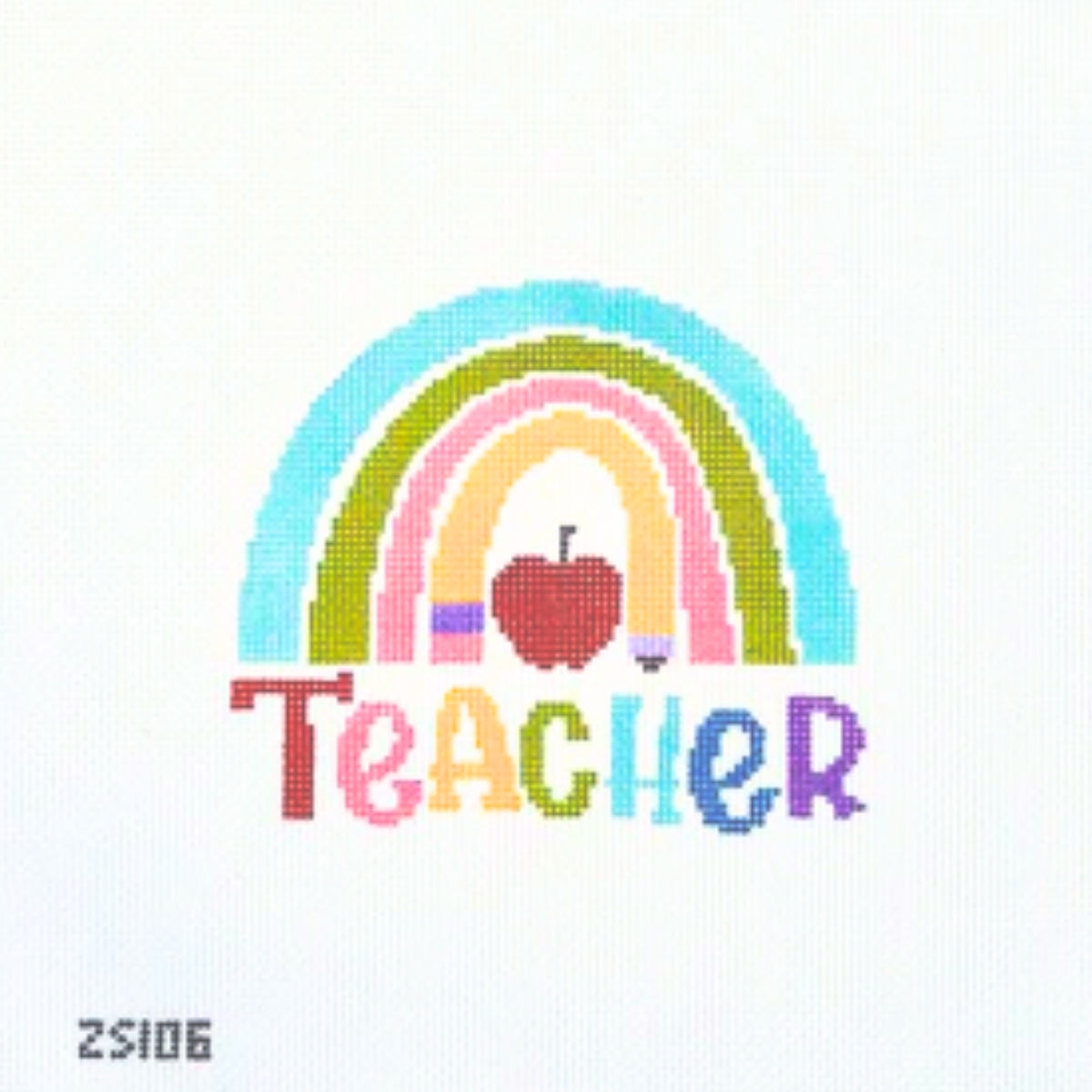 Teacher Rainbow Canvas