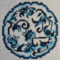 Toile de Jouy Round Canvas